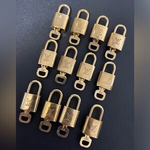 Authentic and Polished Louis Vuitton Lock and Key